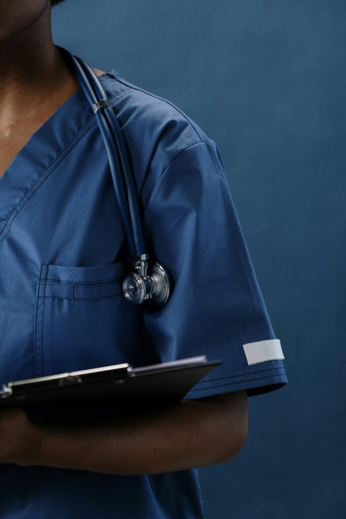 nurse with stethoscope