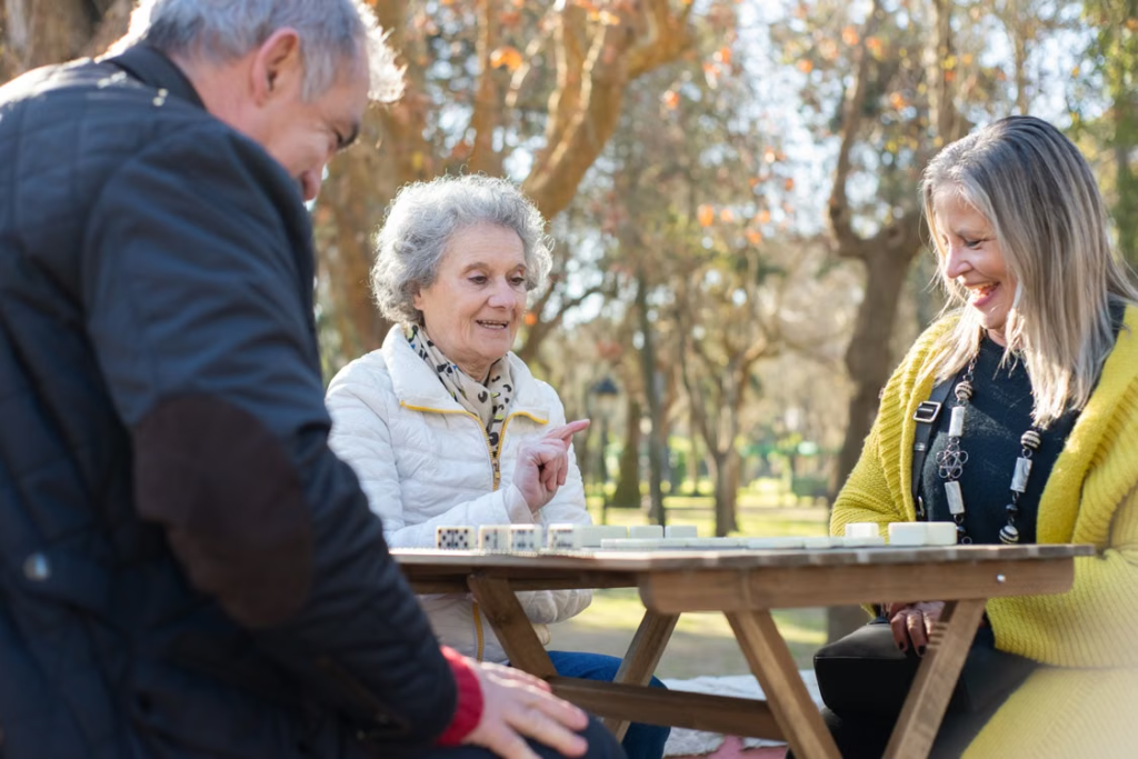 people in a retirement home.